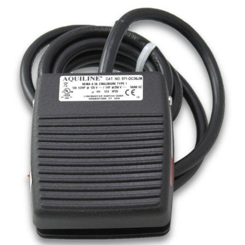 Interruptor de pedal de control - 971-DC36JM - Linemaster - de seguridad / eléctrico / DPDT