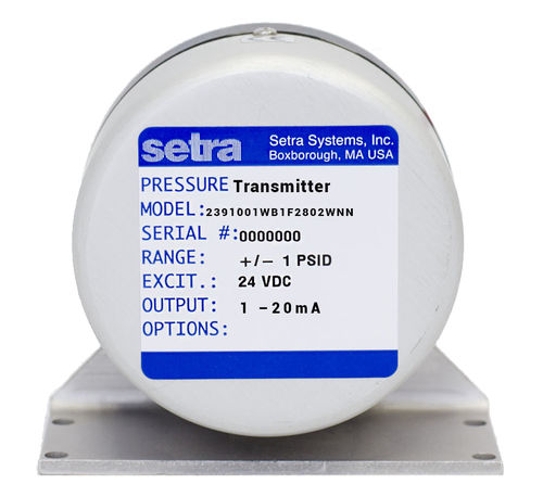 Transductor de presión diferencial - 239 - SETRA - de membrana / térmico / analógico