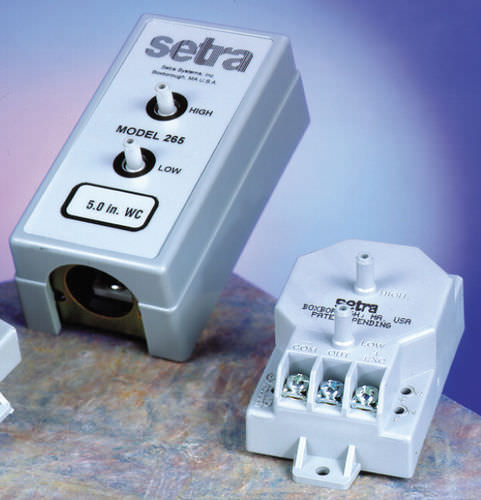 Transductor de presión diferencial - 265  - SETRA - de membrana / analógico / para sistemas HVAC