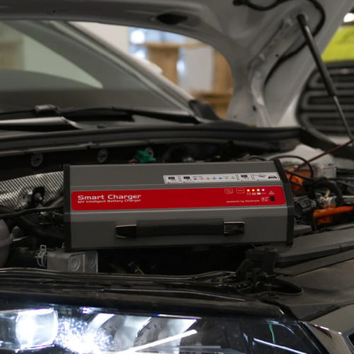 Cargador de baterías para vehículo eléctrico - SC750-14 - DEUTRONIC - portátil / litio / LiFePO4