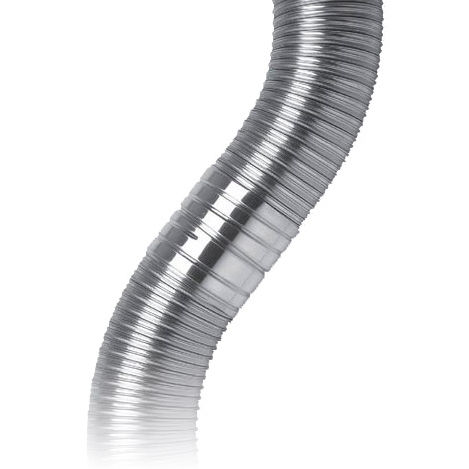 Conducto de aire flexible - FLEX series - ROCCHEGGIANI - de acero inoxidable / para calefacción