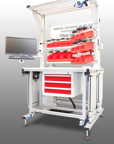 Puesto de trabajo para ensamblaje - RK Rose+Krieger GmbH - ergonómico / multiusos