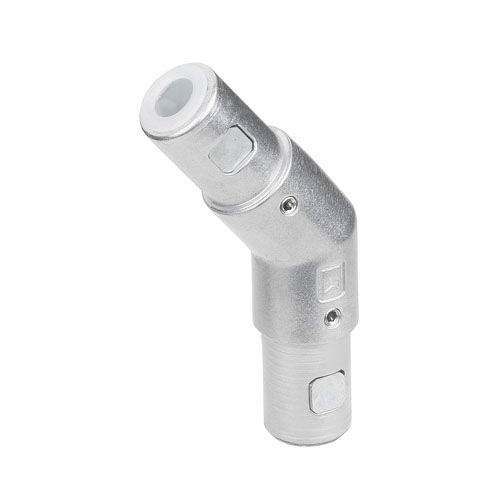 Conexión de tubo para barandilla - ITAS WI 40-45&deg; (30&deg;, 38&deg;, 52&deg;, 60&deg;) - RK Rose+Krieger GmbH - redondo / codo a 45º / de aluminio fundido