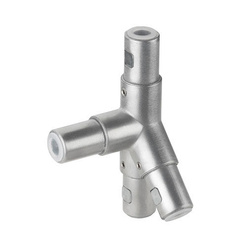 Conexión de tubo para barandilla - ITAS WIT 40H-45&deg;L - RK Rose+Krieger GmbH - redondo / codo a 45º / en Y