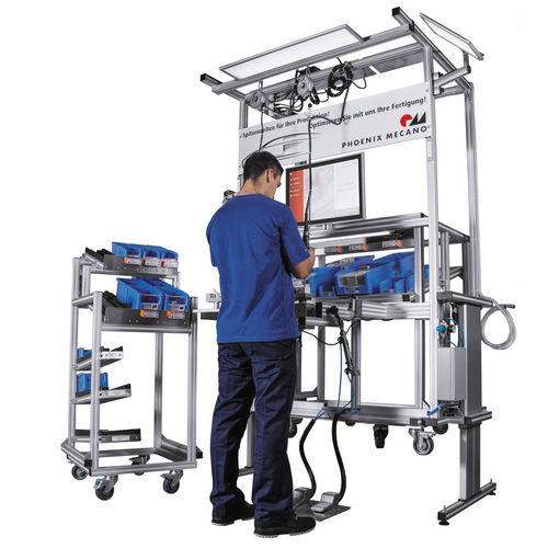 Puesto de trabajo para ensamblaje - RK LEAN - RK Rose+Krieger GmbH - de preparación de pedidos / de filmación de inspección / para montaje/desmontaje