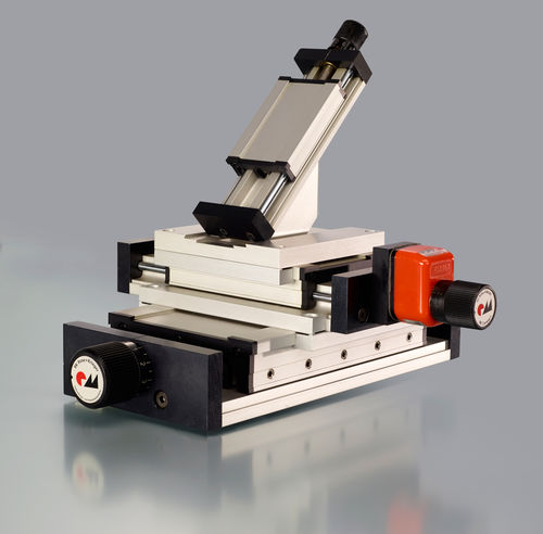 Mesa de posicionamiento lineal - RK Compact series - RK Rose+Krieger GmbH - manual / 1 eje / 2 ejes