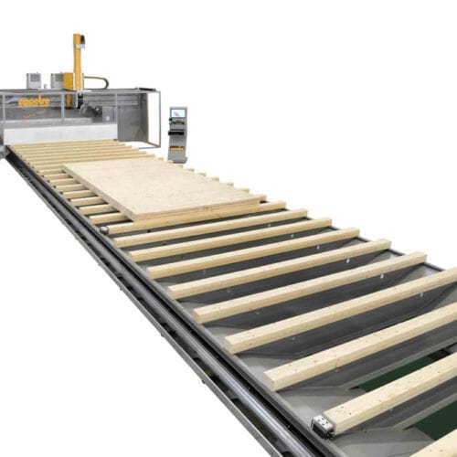 Centro de mecanizado CNC 5 ejes - Techno Multiwall - Essetre - vertical / para madera / tipo puente