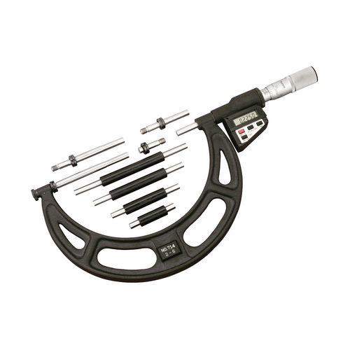 Micrómetro de exteriores - 714 series  - STARRETT - con pantalla digital / con yunque intercambiable