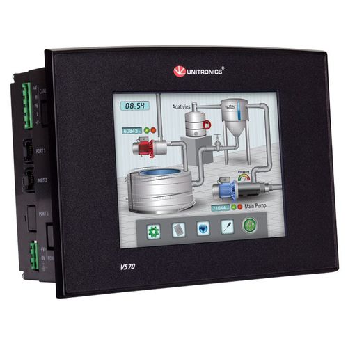 Autómata programable con HMI de pantalla táctil integrada - Vision570&trade; series - Unitronics - embarcado / con E/S integradas / CANopen