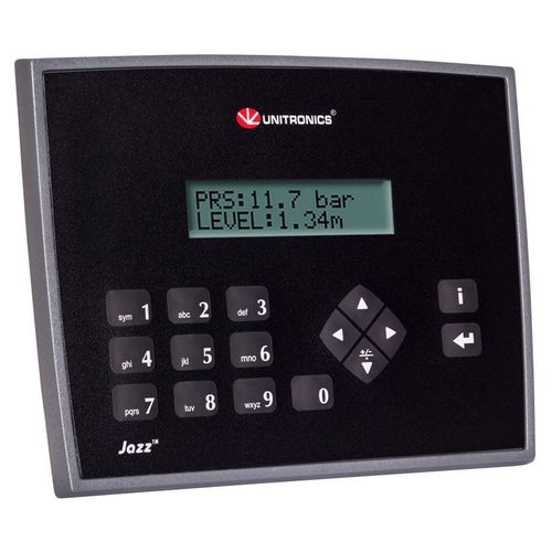 Autómata programable con HMI basada en texto integrada - Jazz&reg; series - Unitronics - para montaje en panel / todo en uno / con E/S integradas