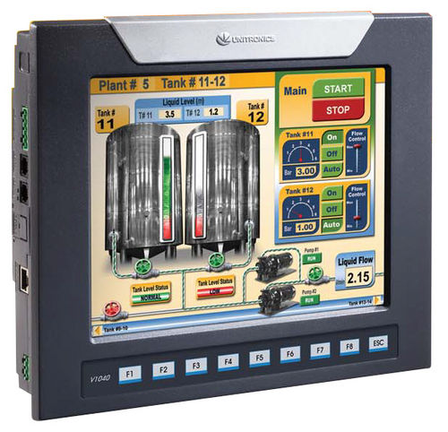 Autómata programable embarcado - 10.4" | Vision1040™ series - Unitronics - con E/S integradas / Ethernet TCP/IP / para bus