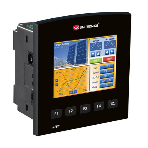 Autómata programable con HMI de pantalla táctil integrada - Vision350&trade; series - Unitronics - embarcado / con E/S integradas / CANopen