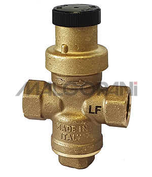 Regulador-reductor de presión para agua - MINIBRASS LF - RubinetteriaMalgorani - de aguja / de latón