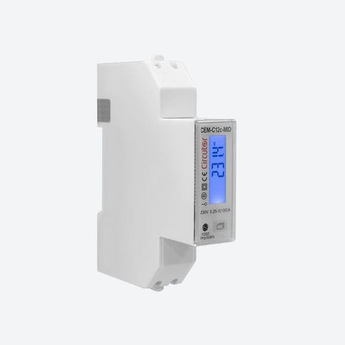 Contador de energía eléctrica monofásico - CEM-C12c-MID - CIRCUTOR - en riel DIN / RS-485 / Modbus