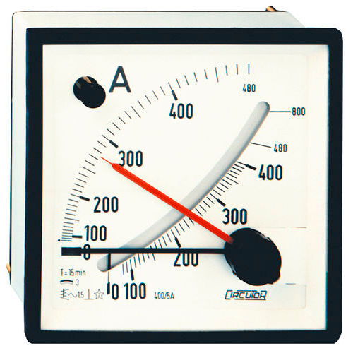 Amperímetro AC - EMC series - CIRCUTOR - analógico / para montaje en panel / con maxímetros