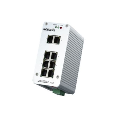Conmutador Ethernet no administrable - JetNet 3008 - Beijer Electronics - 8 puertos / 10/100BaseT(X) / en riel DIN