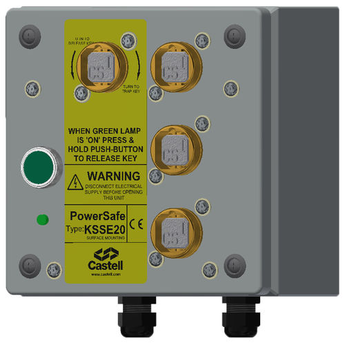 Conmutador con llave - KSSE - CASTELL SAFETY INTERNATIONAL - multipolar / IEC / IP65
