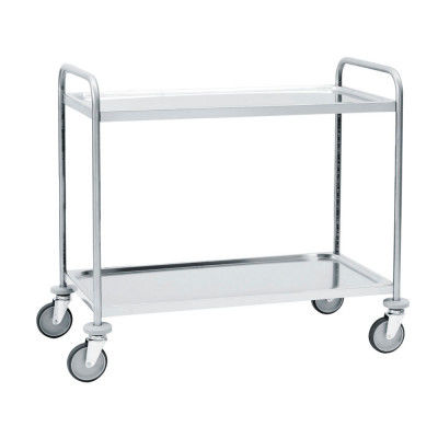 Carretilla de acero inoxidable - C200 - Tecnotelai - 2 niveles