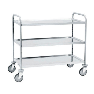 Carretilla de acero inoxidable - C205 - Tecnotelai - 3 niveles