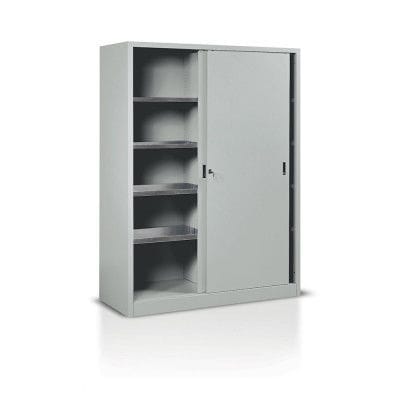 Armario de almacenamiento - E369 - Tecnotelai - de suelo / de puertas correderas / de pintura en polvo
