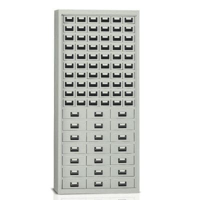 Armario de almacenamiento - E905 - Tecnotelai - de suelo / con múltiples cajones / de chapa de acero