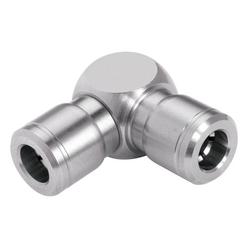 Racor acodado - 977 - EISELE GmbH - neumático / de encaje / de acero inoxidable