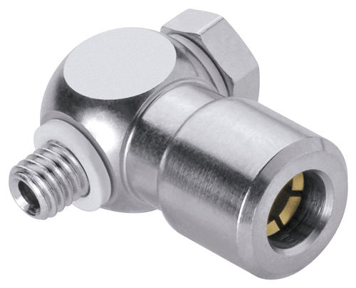 Racor neumático - 635-xxxxK  - EISELE GmbH - de rosca / acodado / de latón niquelado
