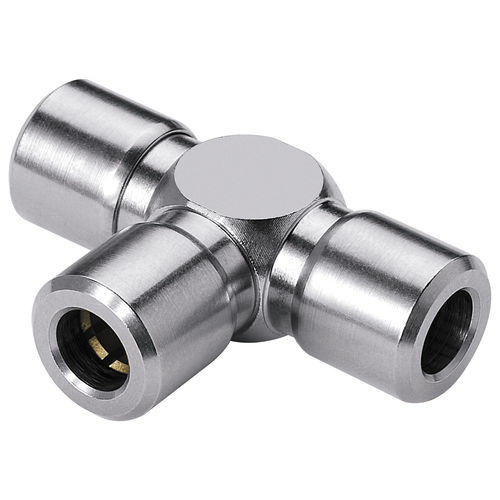Racor neumático - 678  - EISELE GmbH - push-in / en T / de latón niquelado