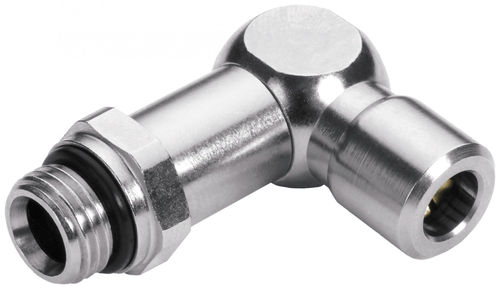 Racor neumático - 682  - EISELE GmbH - de rosca / acodado / de latón niquelado