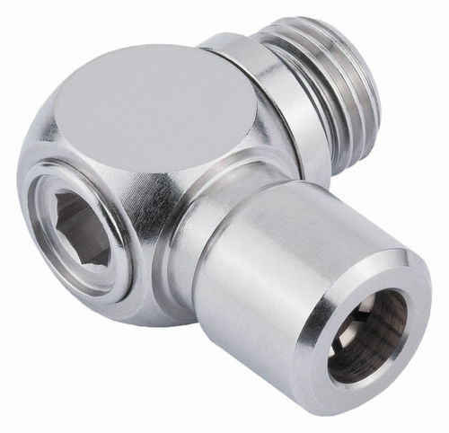 Racor neumático - 656  - EISELE GmbH - de rosca / acodado / de latón niquelado