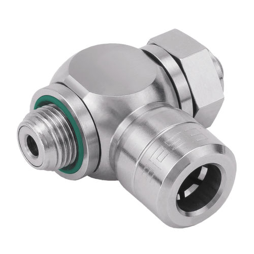 Racor neumático - VT234 - EISELE GmbH - push-in / tipo T / de acero inoxidable