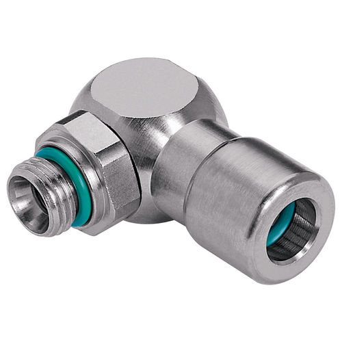 Racor acodado - VT1787 - EISELE GmbH - para productos químicos / neumático / roscado