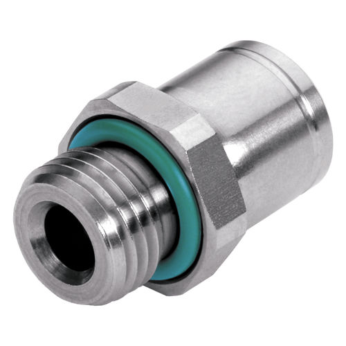 Racor de acero inoxidable - 928 - EISELE GmbH - para productos químicos / de rosca / push-in