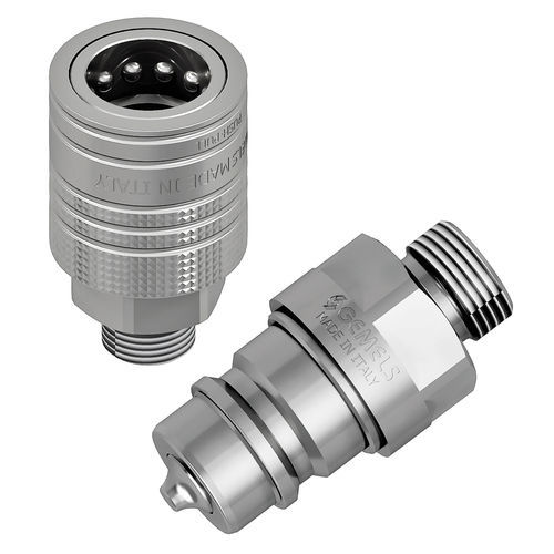 Racor hidráulico - PUSH PULL - Gemels S.p.A. - rápido / ISO / de acero al carbono