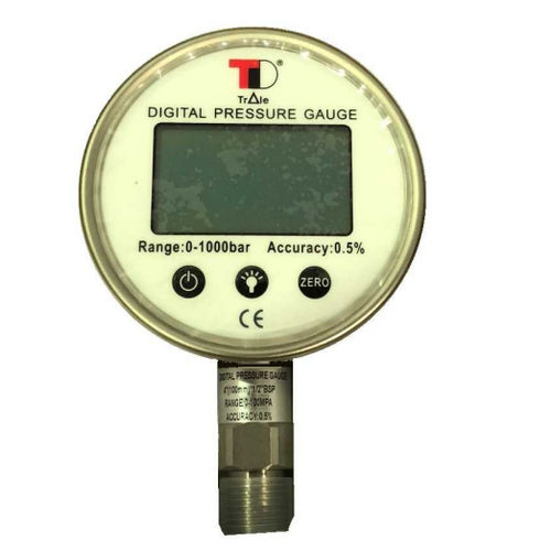 Manómetro digital - MANDIG100V - Dicsa - para montaje vertical / de acero inoxidable / electrónico
