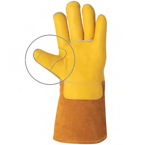 Guante resistente al calor - 16PFK - MAFEPE - de soldadura / de protección mecánica / de flor de vacuno