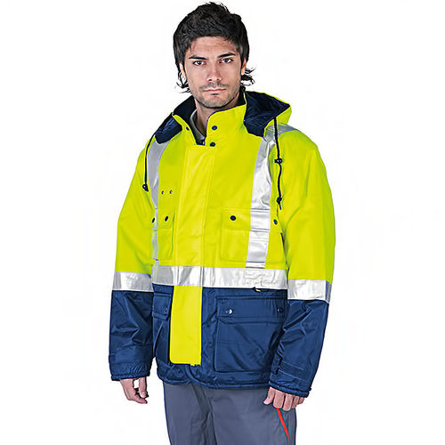 Chaqueta de alta visibilidad - FARO - MAFEPE - de trabajo / impermeable / de poliéster