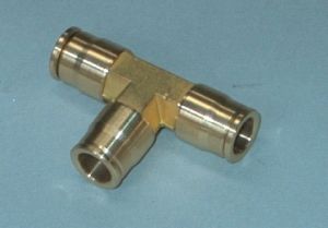 Racor neumático - CM Sliplock - CoolMist Systems Australia - push-to-lock / en T / de latón