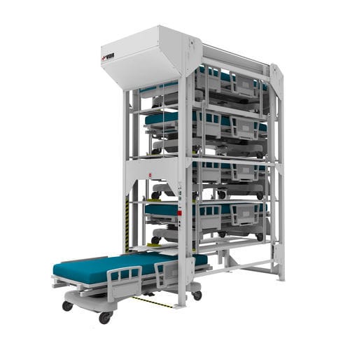 Sistema de almacenamiento automático para cama de hospital - Vidir