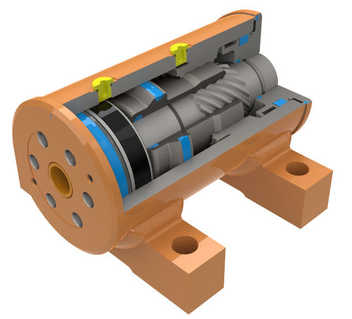 Actuador hidráulico - L20 series - Helac - rotativo / de piñón cremallera / de doble efecto