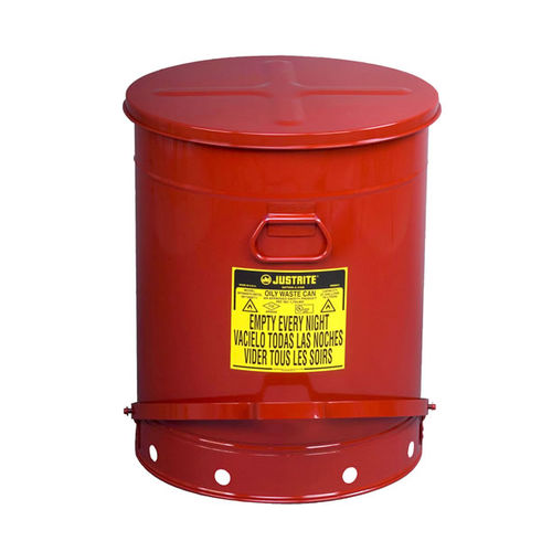 Cubo de basura de plástico - 09700 - Empteezy - para residuos peligrosos / con tapa