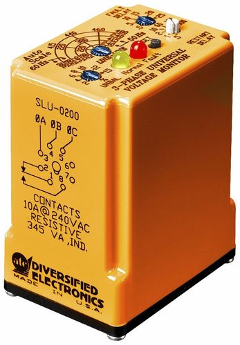 Relé de vigilancia de tensión - SLU-0200 series - Marsh Bellofram - de frecuencia / trifásico