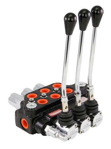 Distribuidor hidráulico de cajón - MB series - BRAND HYDRAULICS - de palanca / de 4 vías / monobloque