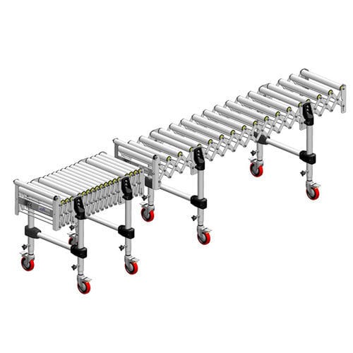 Transportador de rodillos - TERD-50 series - FERGACOM CONVEYOR S.L. - de tornillo / inclinado / curvo