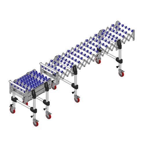 Transportador con ruedecillas - TERL-50 series - FERGACOM CONVEYOR S.L. - inclinado / curvo / de manipulación