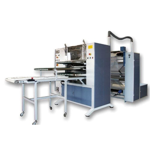 Máquina plegadora de tejidos - SN-2V-1V-FCG - RIUS-COMATEX - automática / de corte / de grandes dimensiones
