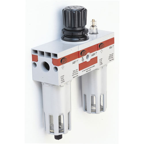 Filtro regulador lubricador para aire - AS FRL series - Bonesi Pneumatik s.r.l. - de aluminio / modular