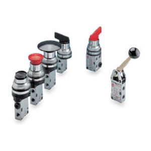 Distribuidor neumático de clapeta - 340 series - Bonesi Pneumatik s.r.l. - de palanca / con boton pulsador / de 3/2 vías