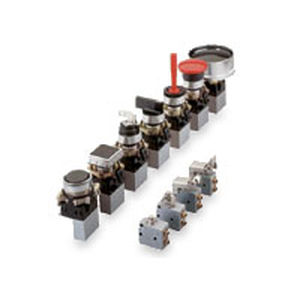 Distribuidor neumático de clapeta - 310 series - Bonesi Pneumatik s.r.l. - con accionamiento manual / de 3/2 vías / de 5/2 vías