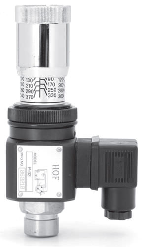 Presostato de pistón - P-02 series - HOF HYDRAULIC - de pistón ajustable / para aceite / reglable